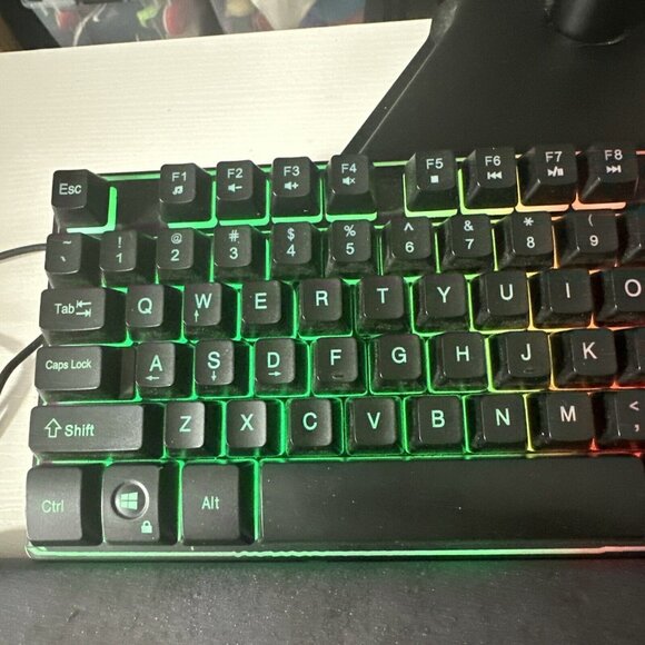 Skytech Wired Light Up Mechanical Gaming Keyboard K-1000  Black - Picture 10 of 12